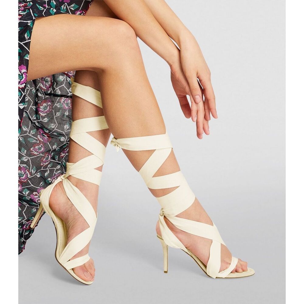 ISABEL MARANT Lace-Up Arieli Sandals 80 US 6 $915 - Picture 1 of 8